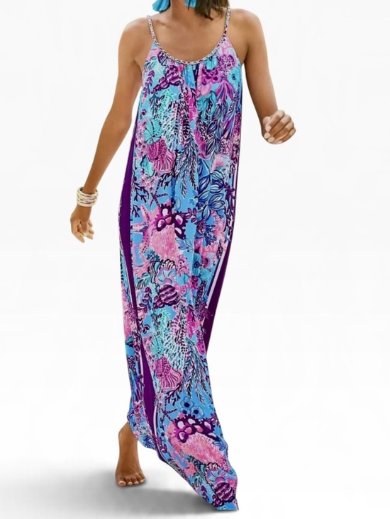 Lilly Pulitzer Dresses & Skirts - LILLY PULITZER HAZELYN MAXI DRESS SNUBA DUBA DOO TURQUOISE OASIS